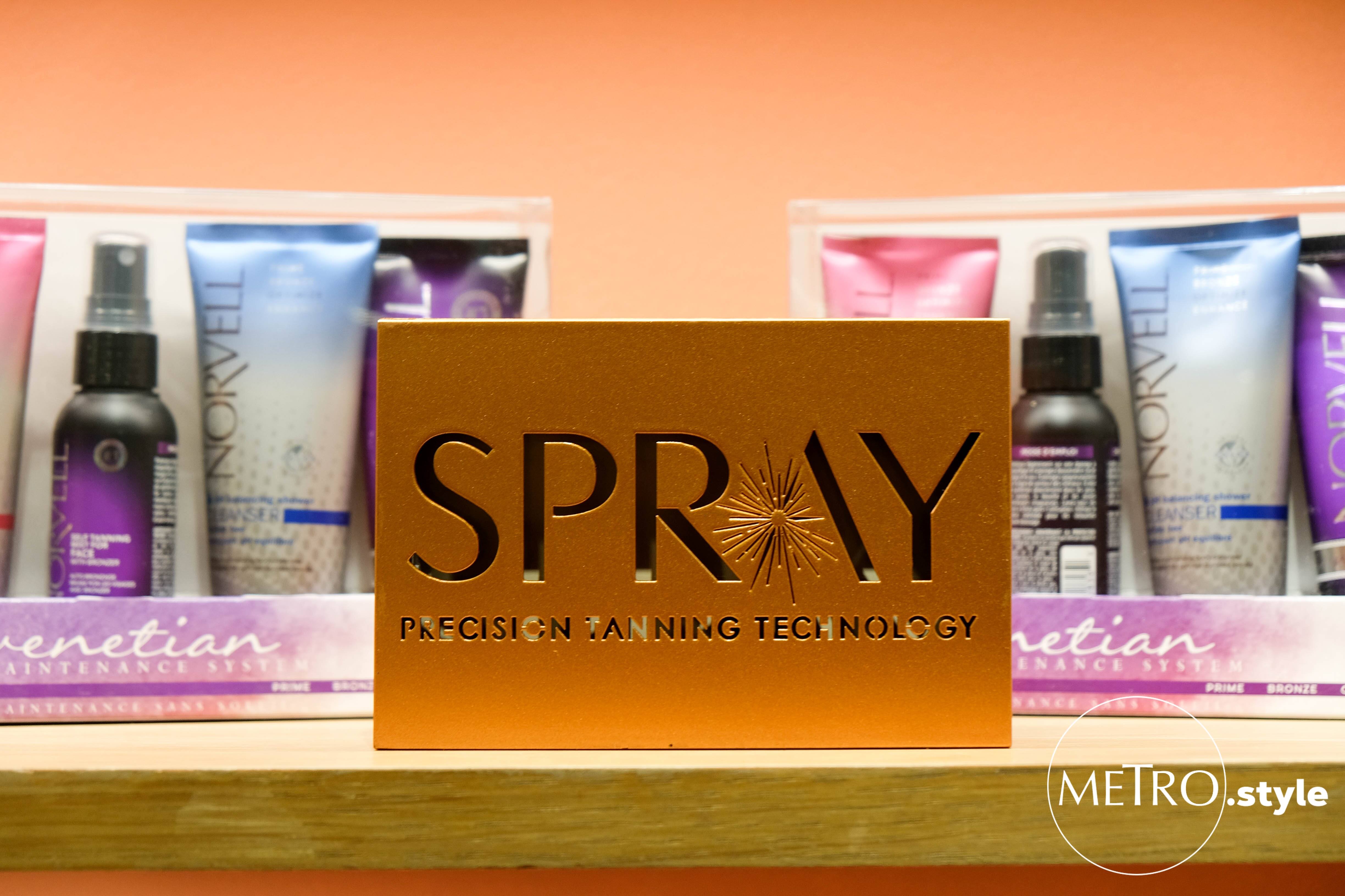 Spray tanning studio also ofefrs Norvell in-home products that can help enhance and extend your tan. Spray tanning studio also ofefrs Norvell in-home products that can help enhance and extend your tan.